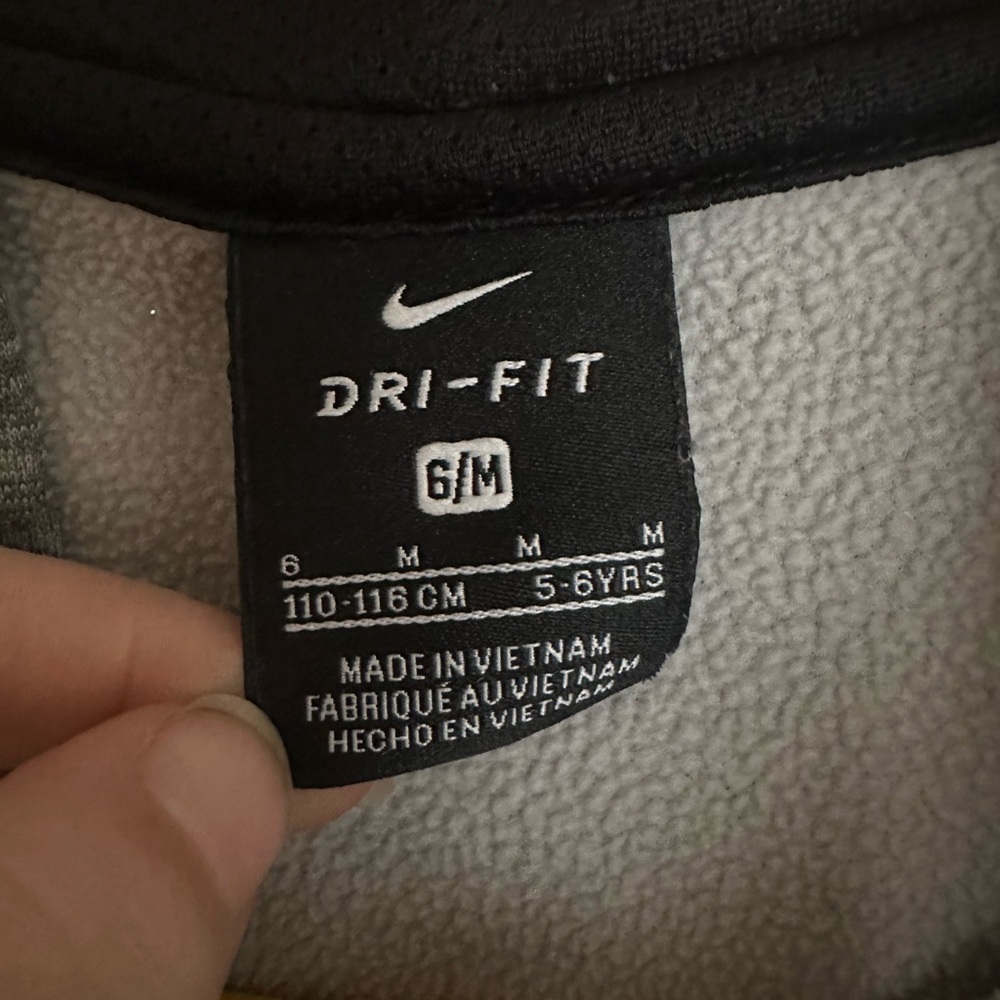 Nike Kids Gray and Black Hoodie - Picture 3 of 3